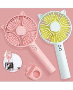 COD Portable Handheld Portable Mini Fan Desktop Stand Fan 3 Mode Kipas Pegang for Outdoor Office Travel