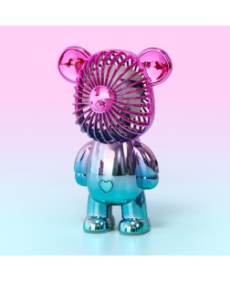 COD Rechargeable 3 mode Portable Handy Mini Fan Strong Wind Kipas Pegang USB Charge Bearbrick MINI FAN