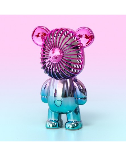 COD Rechargeable 3 mode Portable Handy Mini Fan Strong Wind Kipas Pegang USB Charge Bearbrick MINI FAN