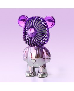 COD Rechargeable 3 mode Portable Handy Mini Fan Strong Wind Kipas Pegang USB Charge Bearbrick MINI FAN