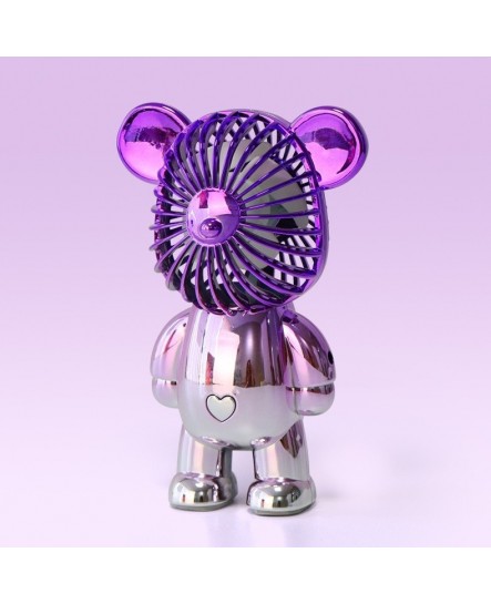 COD Rechargeable 3 mode Portable Handy Mini Fan Strong Wind Kipas Pegang USB Charge Bearbrick MINI FAN