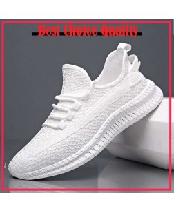 COD Ready Stock  Man Sneakers Shoes Man Running Sport Breathable Shoes Sport Shoes Casual Wear Kasut Putih Lelaki