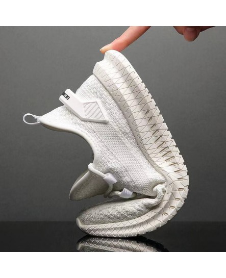 COD Ready Stock  Man Sneakers Shoes Man Running Sport Breathable Shoes Sport Shoes Casual Wear Kasut Putih Lelaki