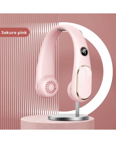COD FS23 Portable Bladeless Silent Adjustable Hanging Neck Fan Double Cell USB LED Display 5-Speed COD FS23 Portable Bladeless Silent Adjustable Hanging Neck Fan Double Cell USB LED Display 5-Speed