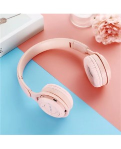 COD Macaron Colors Wireless Bluetooth Headphones Headset Microphone