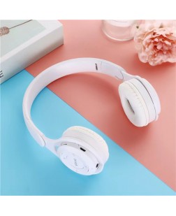COD Macaron Colors Wireless Bluetooth Headphones Headset Microphone