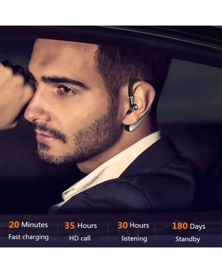 COD S109 Bluetooth Headset 5.0 Wireless Earphone Handsfree Business Driver Ear Hanging Sports