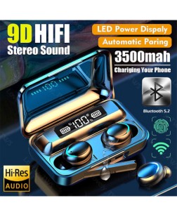 F9-5 TWS Bluetooth Earphone  Mic Wireless Headphone Stereo Noise Cancelling Sport Waterproof Headset
