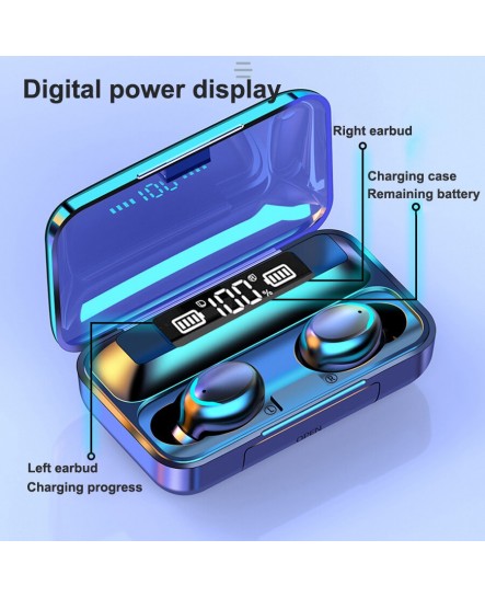 F9-5 TWS Bluetooth Earphone Mic Wireless Headphone Stereo Noise Cancelling Sport Waterproof Headset F9-5 TWS Bluetooth Earphone Mic Wireless Headphone Stereo Noise Cancelling Sport Waterproof Headset