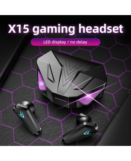 X15 TWS Wireless Earbuds Bluetooth Earphones for Gaming Headset Noise Cancelling Hifi Bass X15 TWS Wireless Earbuds Bluetooth Earphones for Gaming Headset Noise Cancelling Hifi Bass