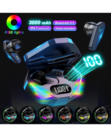 X15 TWS Wireless Earbuds Bluetooth Earphones for Gaming Headset Noise Cancelling Hifi Bass X15 TWS Wireless Earbuds Bluetooth Earphones for Gaming Headset Noise Cancelling Hifi Bass