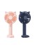 COD Handheld USB Small Mini Fan Rechargeable Portable Electric Fan with Light For Indoor Outdoor Cooling Fan
